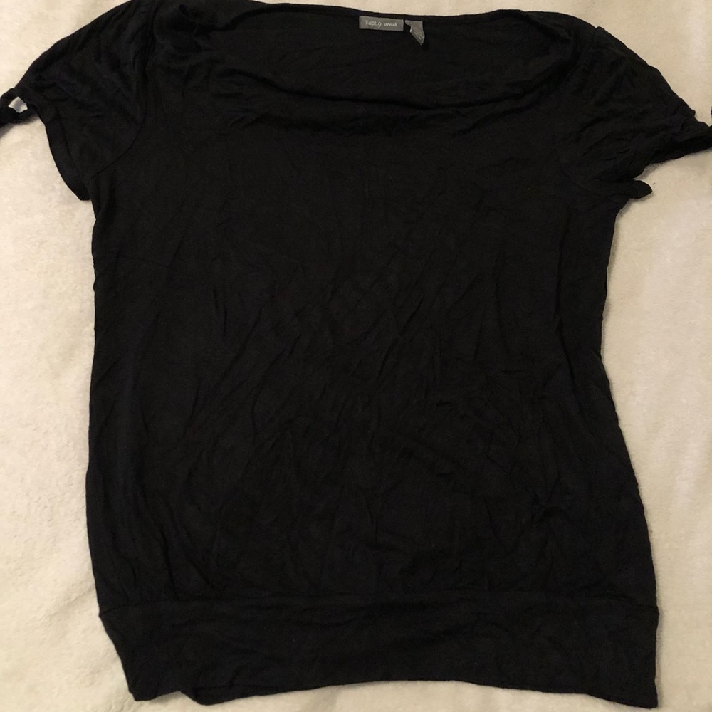 Apt. 9 Black Short Sleeve Women's Tee